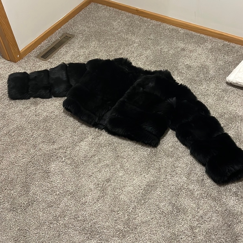 Faux fur jacket